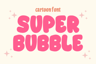 Craft with Super Bubble Fonts for Fun Designs