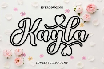 Kayla Outline Font for Creative Design Projects