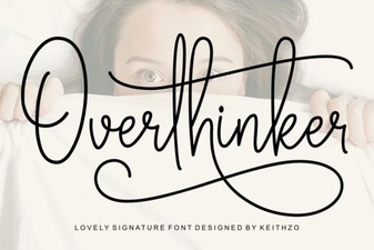 Overthinker Font: a Creative Typeface for Designers