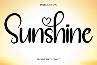 Sunshine Font for Cheerful Designs & Projects